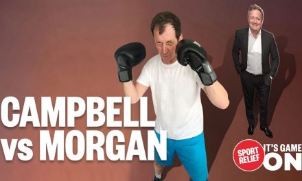 Sport relief time folks – give generously in return for me knocking out Piers Morgan!!