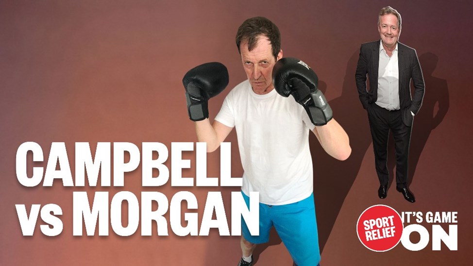 Sport relief time folks – give generously in return for me knocking out Piers Morgan!!