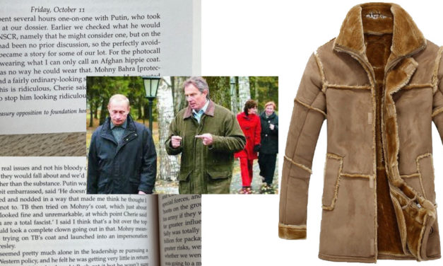 Special branch blast from the past – now help me settle an argument with Cherie about a coat! 